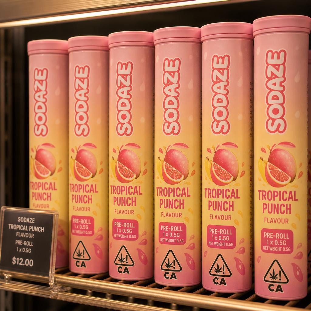 Sodaze tropical punch pre-rolls